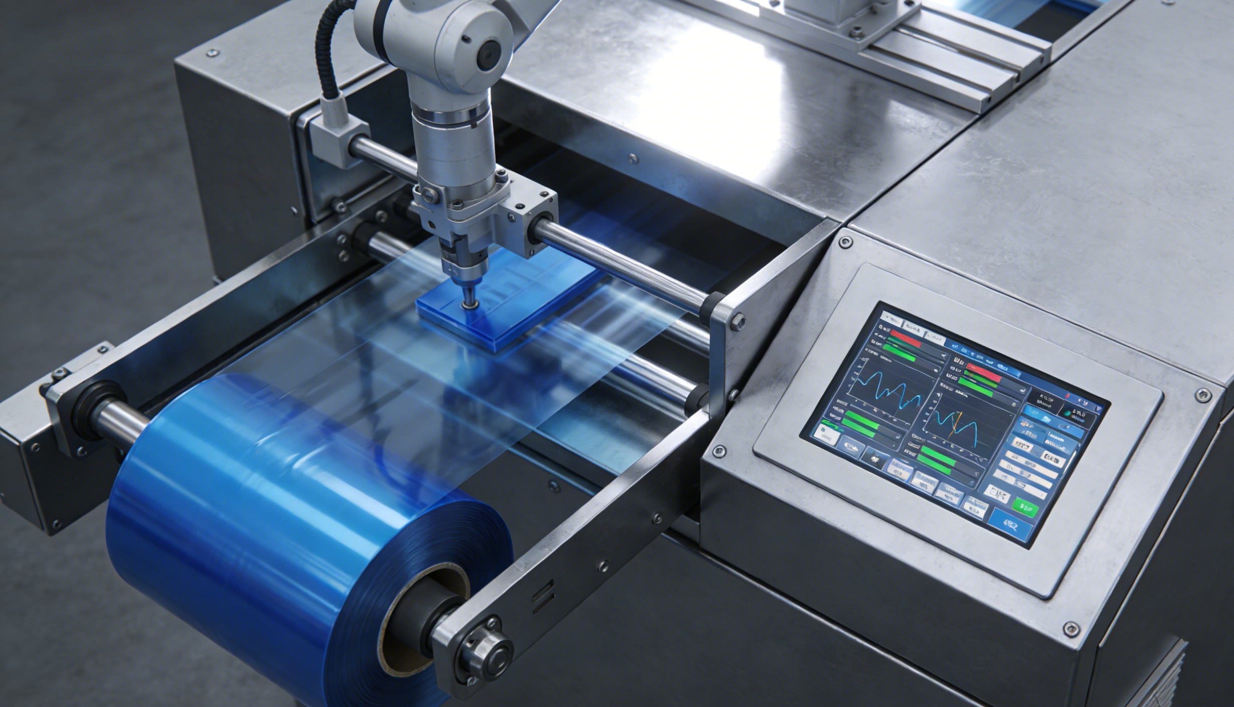 工控一體機在包藍膜機中的應(yīng)用